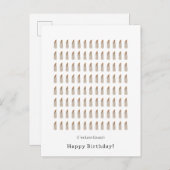 Funny I've Lost Count Happy Birthday Candles Card Postkarte (Vorne/Hinten)