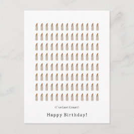 Funny I've Lost Count Happy Birthday Candles Card Postkarte
