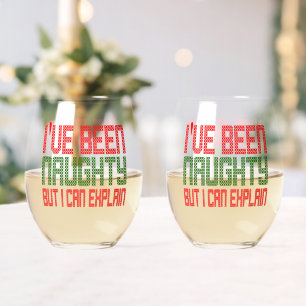 Funny Ive war scheußliche Weihnachten, aber ich ka Weinglas Ohne Stiel