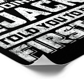 Funny Jack If At First You Don't Succeed Try Doing Poster (Ecke)