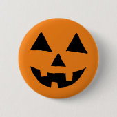 Funny Jack O Lanter Halloween Art Simple Jack O Button (Vorderseite)