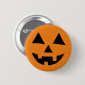 Funny Jack O Lanter Halloween Art Simple Jack O Button (Vorne & Hinten)