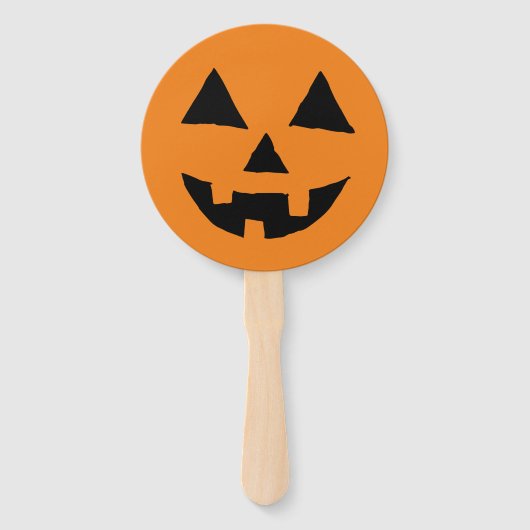 Funny Jack O Lanter Halloween Art Simple Jack O Fächer (Vorderseite)