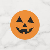 Funny Jack O Lanter Halloween Art Simple Jack O Konfetti (Klein Vorderseite)