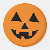 Funny Jack O Lanter Halloween Art Simple Jack O Magnet (Vorne)