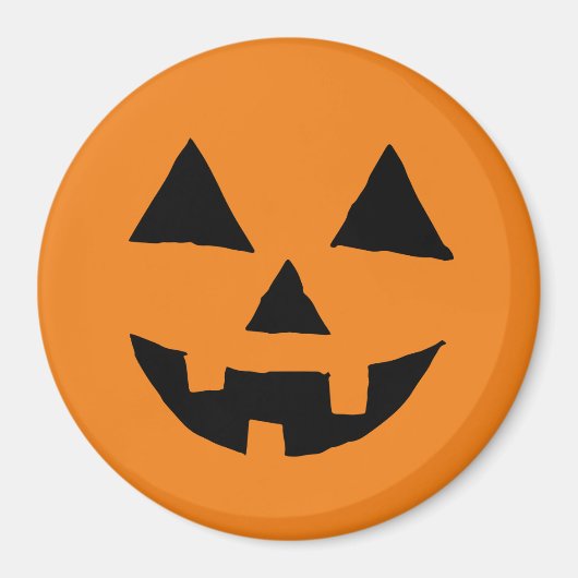 Funny Jack O Lanter Halloween Art Simple Jack O Magnet (Vorne)