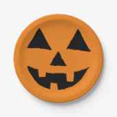Funny Jack O Lanter Halloween Art Simple Jack O Pappteller (Vorderseite)