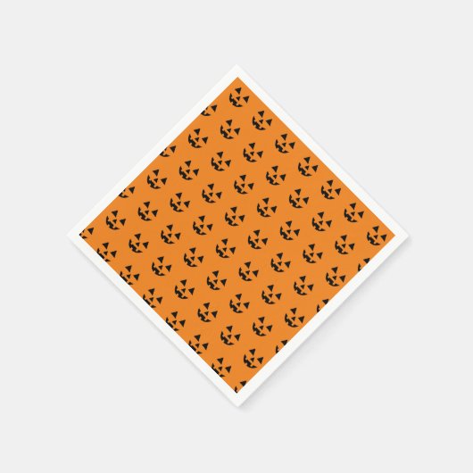 Funny Jack O Lanter Halloween Art Simple Jack O Serviette (Ecke)