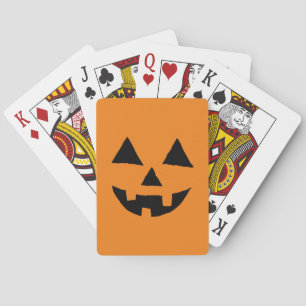 Funny Jack O Lanter Halloween Art Simple Jack O Spielkarten
