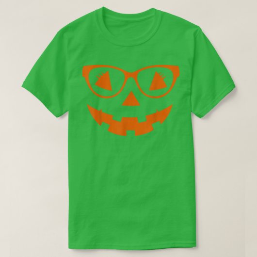 Funny Jack O Lantern Face Pumpkin Halloween Costum T-Shirt (Design vorne)