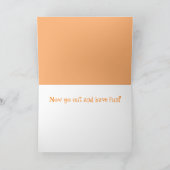 Funny Jack-O-Lanterns Cry Halloween Karte (Innenseite)