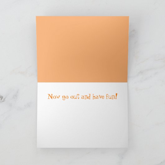 Funny Jack-O-Lanterns Cry Halloween Karte (Innenseite)