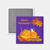 Funny Jack O'Lantern Halloween-Geschenk Magnet (Vorderseite/Rückseite)