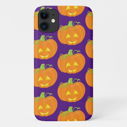 Funny Jack O'Lantern Pumpkin Halloween Pattern Case-Mate iPhone Hülle (Rückseite)