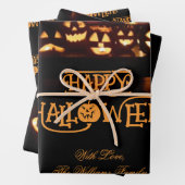 Funny Jack o'Lantern Pumpkins Happy Halloween Geschenkpapier Set (Beispiel)