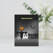 Funny Jack-o''Lantern Scarecrow Postkarten (Stehend Vorderseite)