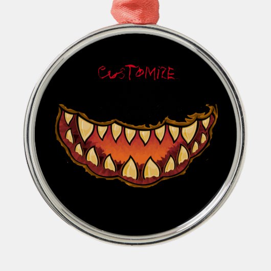 Funny Jack o'lantern Thunder_Cove Ornament Aus Metall (Vorne)