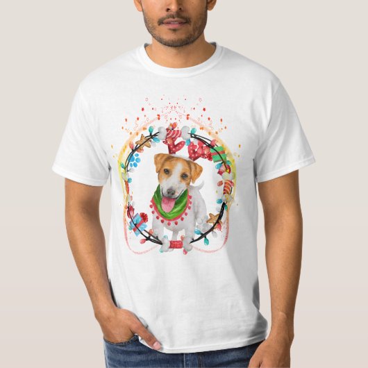 FUNNY Jack Russell Hundeshirt Birthday Party Terr T-Shirt (Vorderseite)