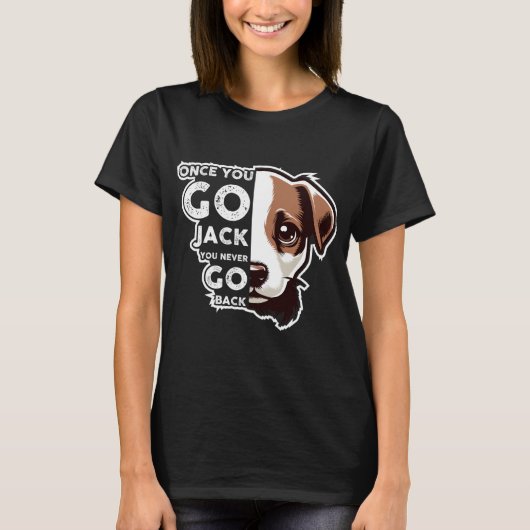 Funny Jack Russell Terrier Dog T-Shirt (Vorderseite)