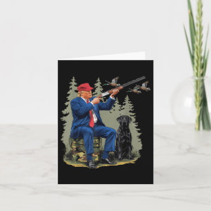 Funny Jagd Duck Trump Camouflage Jagd Hallo Karte