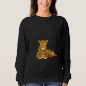 Funny Jaguar Painting Pullover (Vorderseite)