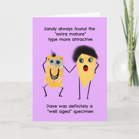 Funny Jahrestag Karte (Vorderseite)