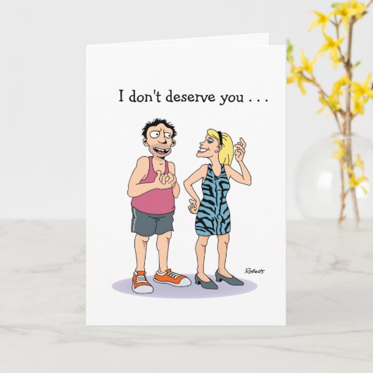 Funny Jahrestag Karte (Gelbe Blume)