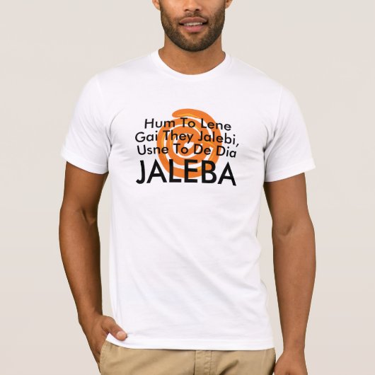 Funny Jalebi Pun T-Shirt, Funny Indian Food Spaß T-Shirt (Vorderseite)