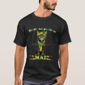 Funny Jamaica Cat Happy Jamaican Independence Sinc T-Shirt (Vorderseite)