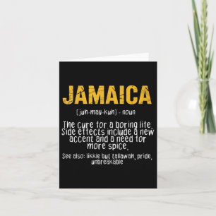 Funny Jamaica Definition Sprichwort Jamaican Patoi Karte