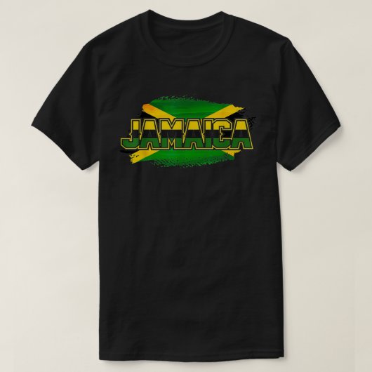 Funny Jamaica Flag Palm Summer soft T-Shirt (Design vorne)