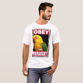 Funny Jandaya Parakeet Art T-Shirt (Vorne ganz)