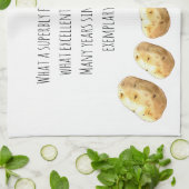 Funny Jane Austen Inspired Boiled Potato Quote Geschirrtuch (Gefaltet)