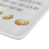 Funny Jane Austen Inspired Boiled Potato Quote Schneidebrett (Ecke)