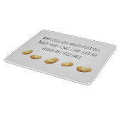 Funny Jane Austen Inspired Boiled Potato Quote Schneidebrett (Ecke)