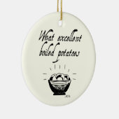 Funny Jane Austen Pride & Prejudice Personalisiert Keramik Ornament (Rechts)