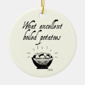 Funny Jane Austen Pride & Prejudice Personalisiert Keramik Ornament (Vorne)
