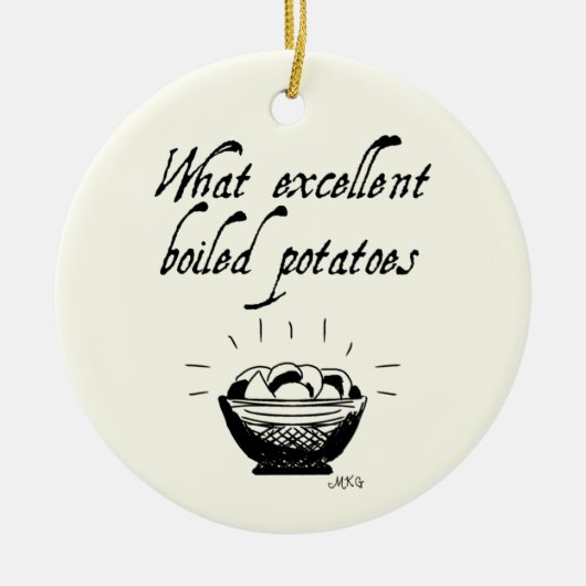 Funny Jane Austen Pride & Prejudice Personalisiert Keramik Ornament (Vorne)
