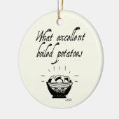 Funny Jane Austen Pride & Prejudice Personalisiert Keramik Ornament (Links)