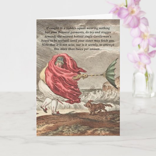 Funny Jane Austen Romance Tips Card Karte (Orchidee)