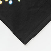 Funny Japanese Chin Christmas Graphics Dog Lights  Fleecedecke (Ecke)