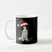 Funny Japanese Chin Christmas Graphics Dog Lights Kaffeetasse (Links)