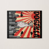 Funny Japanese Dogzilla Whippet Puzzle (Horizontal)