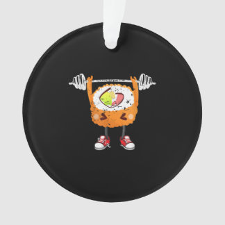 Funny Japanese Food Gym Weightlift Geschenk T - Sh Ornament