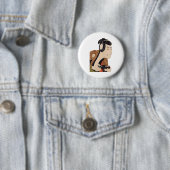 Funny Japanese Gamer Samurai Ukiyo-e Art Button (Beispiel)