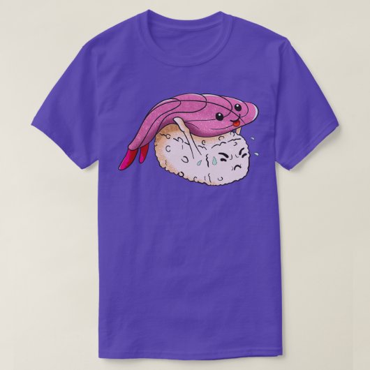Funny Japanese Kawaii Sushi Nigiri T-Shirt (Design vorne)