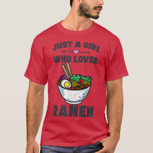 Funny Japanese Ramen Noodles Shirt Girls Anime Lov