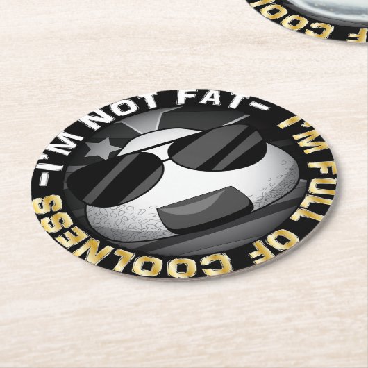 Funny japanese riceball runder pappuntersetzer (Angewinkelt)