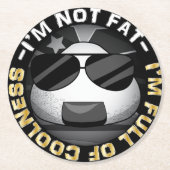 Funny japanese riceball runder pappuntersetzer (Vorderseite)