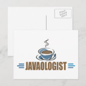 Funny Java-Kaffee Postkarte (Vorne/Hinten)